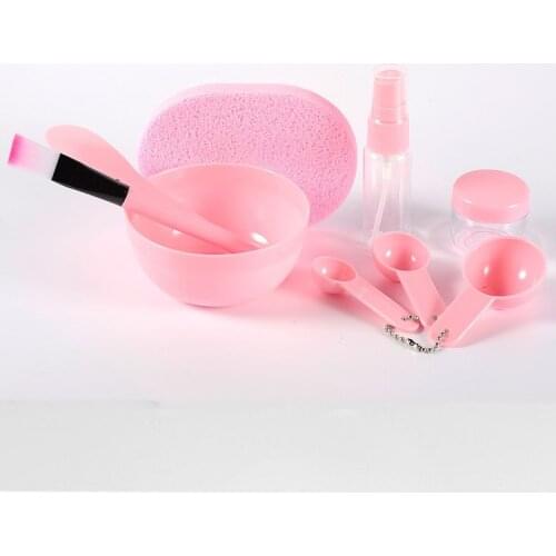 9 Pcs/Set DIY Facial Mask Tools Kit Bowl Brush Spoon Stick Bottle Sponge Top Quality Homemade Makeup Beauty Tool