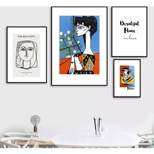 Abstract Watercolor Cute Figure Canvas Painting Wall Art Poster and Prints Wall Pictures for Living Room Home Decor Unframed