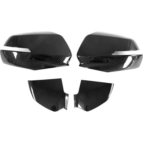 Car ABS Carbon Fiber Rearview Side Mirror Cover Trim for Chevrolet Blazer 2019 2020