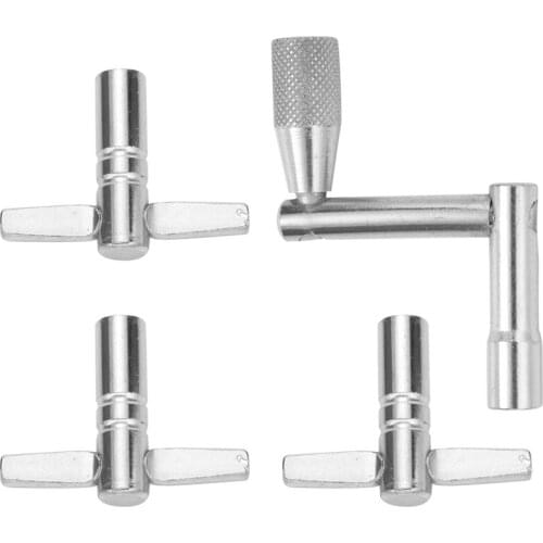 Drum Key 3-Pack with Continuous Motion Speed Key Universal Drum Tuning Key