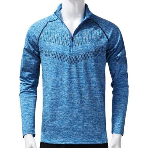 Quick Dry Mens Casual Solid Long Sleeve Pullover Sweatshirts Sport Fitness Wear For Mens Clothing