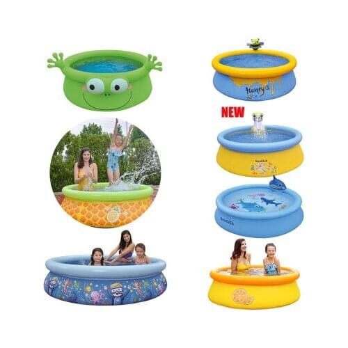 Jilong Inflatable Swimming Pool Clip Net Inflatable Ocean Ball Pool Cartoon Fountain Childrens Summer Gift