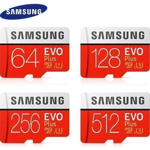 SAMSUNG EVO PLUS Memory Card 256GB High Speed 100 MB/S Micro SD Class 10 U3 TF Cards UHS-I 128G 64GB 32GB Micro SD Card