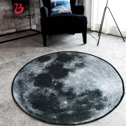 Bubble Kiss Nordic Creative Planet Carpets For Living Room Soft Light Round Floor Mat Bedroom Bedside Home Decoration Area Rugs