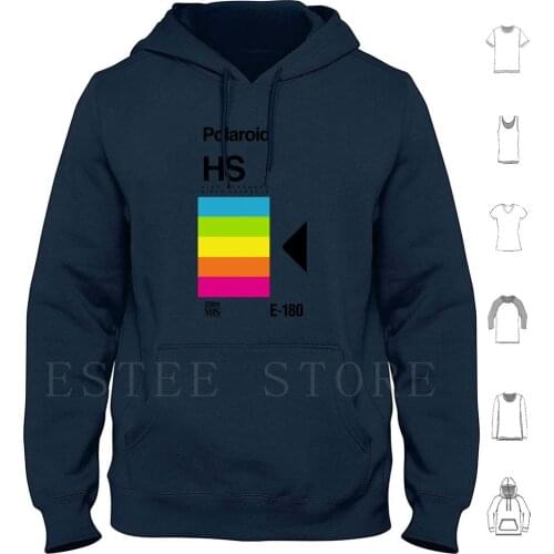 Retro Vhs Tape Vaporwave Aesthetic Rainbow Hoodies Retro 80S Vaporwave Vhs Tape Box Aesthetic 90S Cassette Video