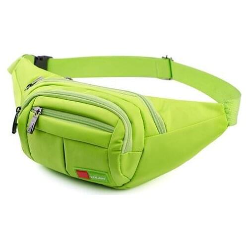 Summer Unise Sports Waist Packs Fruit Green Female Male Multi-function Mobile Phone Chest Bags Waterproof Adjustable Belt Strap