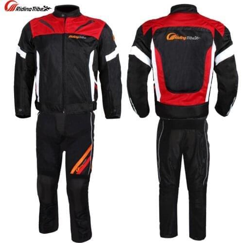 Motorcycle Jacket&Pants Suit Clothing Protetive Mesh Suits Racing Protection Gear Motorbike Full Body Jackets