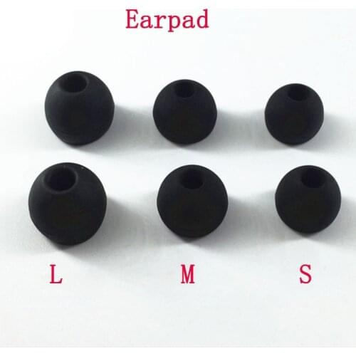 6Pcs Earbuds Gel Earbud Tips Eartips for Mei zu EP52 Wireless Bluetooth Earphone Replacement Eartips Earbuds Earhook S/M/L