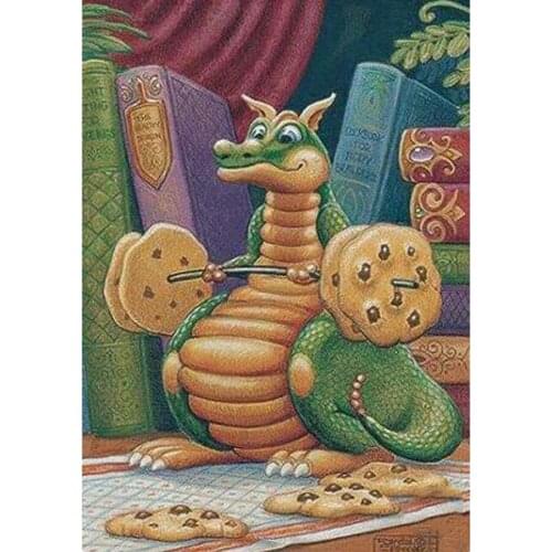 The latest 5d diy diamond painting, cross stitch, diamond mosaic, cartoon dragon, weightlifting decorative painting