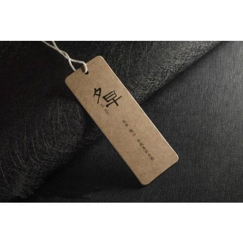 OEM custom logo brand garment clothing printed paper price hang tag for clothing clothes printing swing luggage label tag DS1511