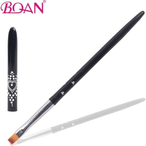 Factory Wholesale 10pcs/ Lot Metal Handle With Shine Dots Synthetic UV Gel Brush Size 4