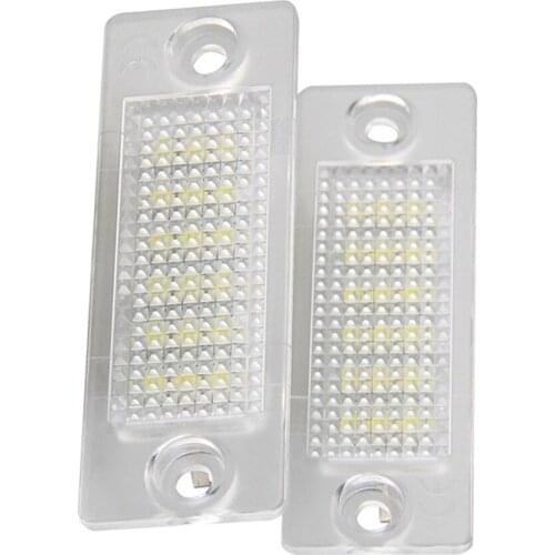 A Pair Of 18LED 3528SMD LED License Plate Lights Plate Lamps For Volkswagen Jetta Car Exterior Supplies Accessories