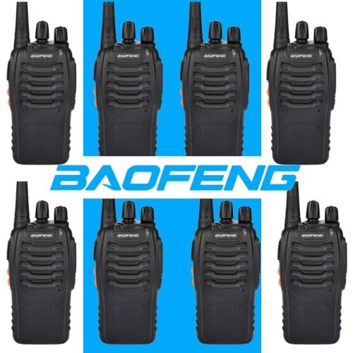 8pcs Baofeng bf 888S Walkie Talkie 6km UHF VHF FM 400-470MHz Portable CB Ham Radio Station FM hf Transceiver 16 Channels bf 888s