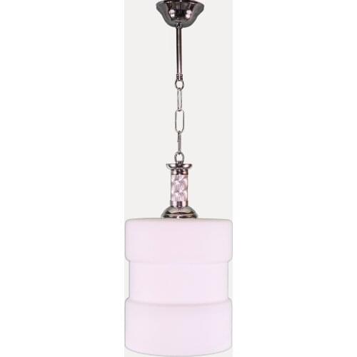 Senay Lightning, Single Glass Chandelier-White