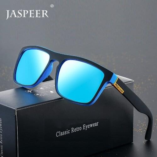 JASPEER Polarized Sunglasses Mens Driving Shades Male Sun Glasses For Men Retro Cheap Luxury Brand Designer Gafas De sol