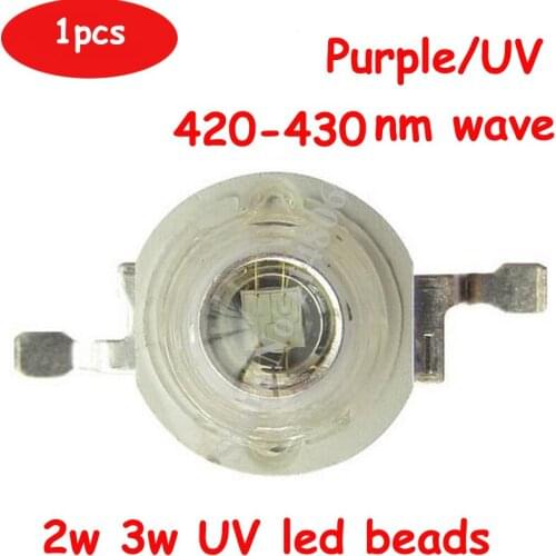 5pcs 2W 3W EPILEDS 45mil 3.6V 600-700mA Chip LED Diodes UV Ultraviolet 420nm 430nm LED Lamp Light part