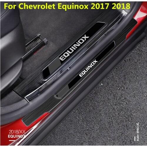 High-quality stainless steel Plate Door Sill Welcome Pedal Car Styling Accessories For Chevrolet Equinox 2017 2018