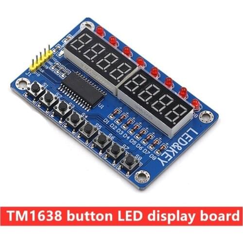 TM1638 display 8-digit digital tube module 7-segment 8-digit 0.36 inch red TM1638 button LED display board