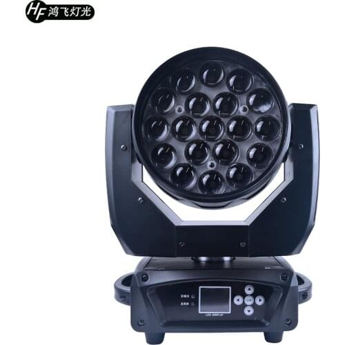 19x15w Zoom Beam Light RGBW 4in1 Stage Dj Moving Head Light Voice Disco Lights