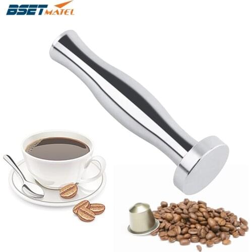 Stainless Steel 304 Capsule Coffee Tamper Filling Tools 24mm Powdered Hammer for Coffee machine Filter Pressing Coffee Grinders