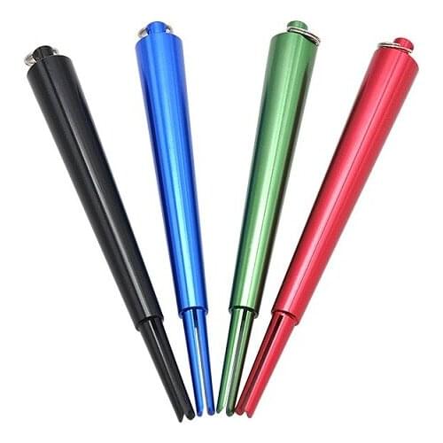 60pcs Newest Colorful Metal Cigarette Rolling Machine Airtight Cigarette Paper Storage Tube Smoking Accessories W9737