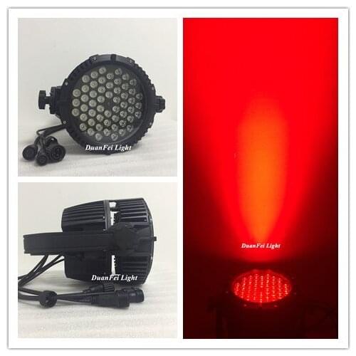 8pcs/lot High Bright 54x3w par led dmx led wash uplight led par outdoor lighting fixtures par 64