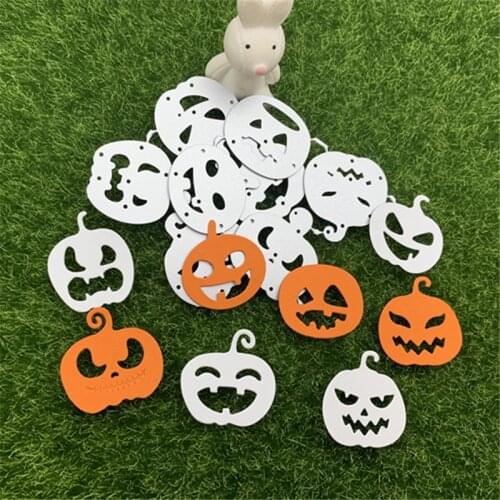 8pcs Halloween Pumpkin Metal Cutting Dies Stencils For DIY Scrapbooking Decorative Embossing Handcraft Die Cutting Template