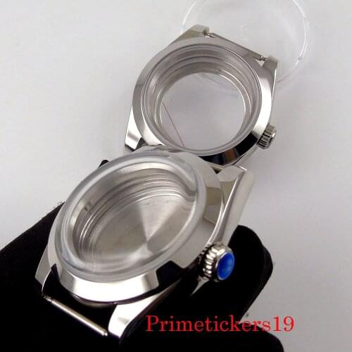 39mm Stainless Steel Watch Case For NH35A NH36A Automatic Movement Sapphire/Arched Glass Wristwatch Parts
