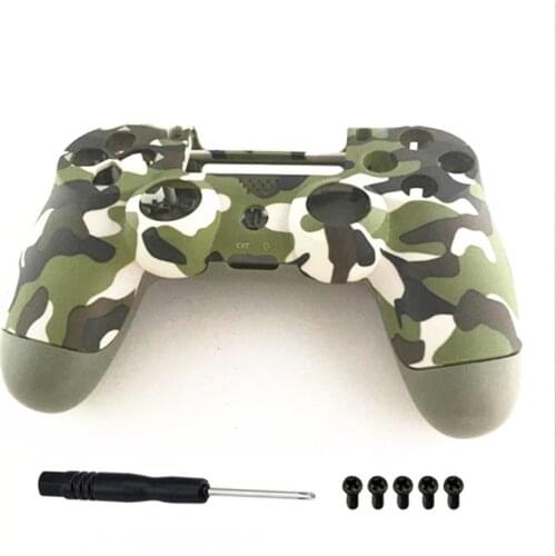 PS4 Pro 4.0 Controller Case Front back Under Shell Housing Cover for Playstation 4 Pro V2 Controller JDS040 JDM040 Camouflage