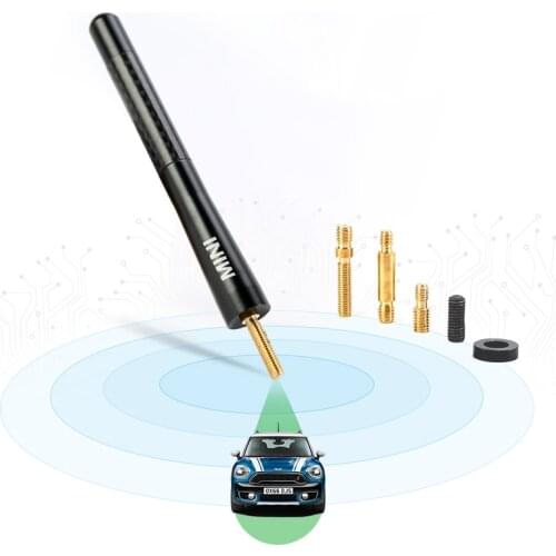 For Mini Cooper Car Roof Antenna Universal Decoration Carbon Fiber Aerial R55 R56 R60 R50 R53 F55 F56 F60 Styling Accessories