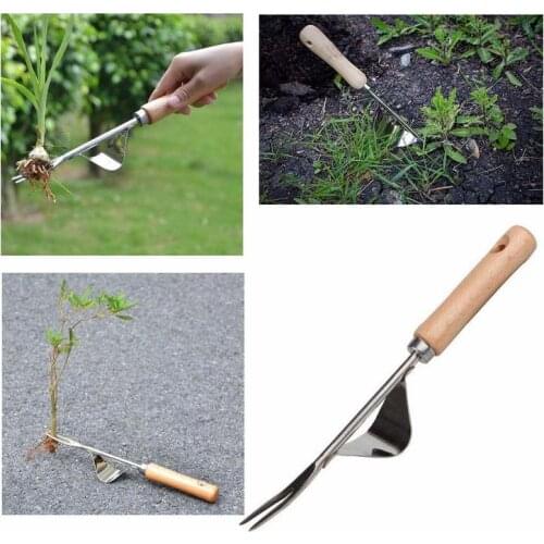 FANHHUI Hand Weeder Tool Garden Weeding Tools with Ergonomic Handle Garden Lawn Farmland Transplant Gardening Bonsai Tools Fork