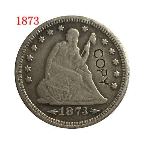 USA 1873 P,CC,S LIBERTY SEATED QUARTER DOLLARS COPY COINS