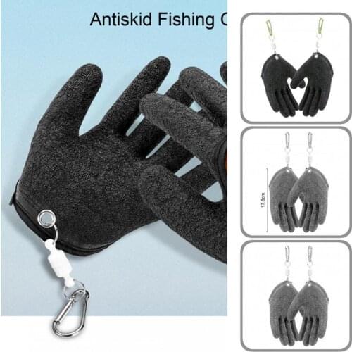 Tensile Resistant Magnetic Hook Soft Lining Waterproof Finger Protector Fishing Gloves Fishing Supplies