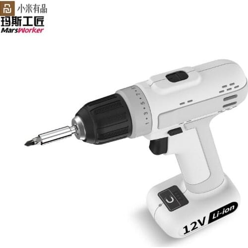 Marsworker Wireless 12V Lithium Battery Charging Drill Multi-purpose Machine 25NM High Torque Portable Magnetic Electric Drill