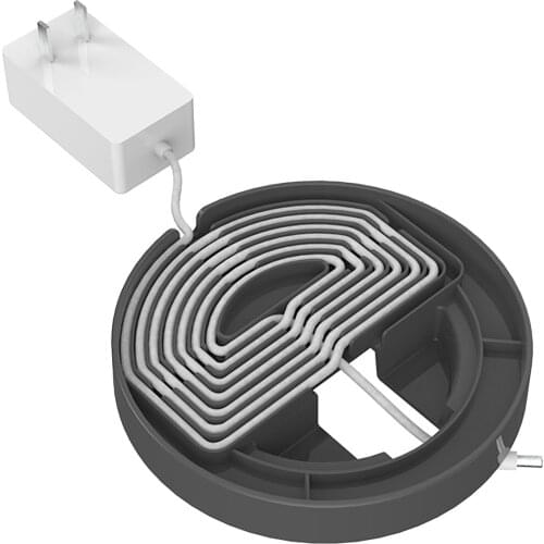 Desktop Holder Stand Free Punch Speaker Bracket with Power Cord Storage for Echo Show 10