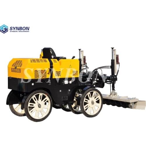 New Ride On Double drum Screed Electro-hydraulic Control Laser Screed Concrete Road Concrete machinery cement Screed SYLS41