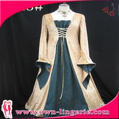 New arrival Renaissance Burlesque Costume Hot Sales woman long dress costume ,medieval costumes for women w1360