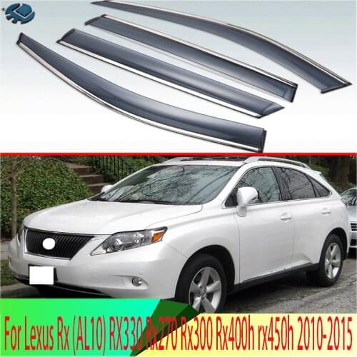 For Lexus Rx (AL10) RX330 Rx270 Rx300 Rx400h rx450h 2010-2015 Harrier Plastic Exterior Visor Vent Shades Window Sun Rain Guard