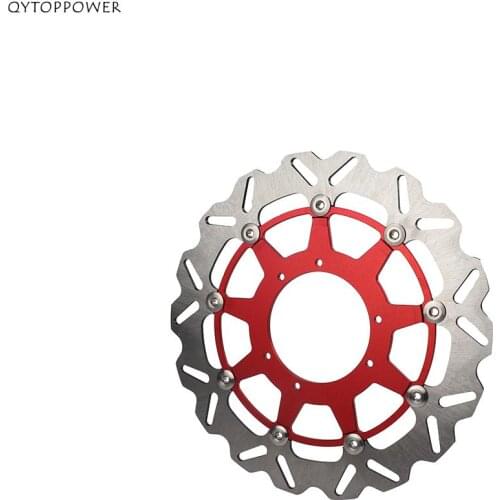 Motorcycle Disc Brake Float Floating Rotors 320mm Red For HONDA CR E R 125CC 04-08 CR E F SUPERMOTARD HM 125CC 04-08
