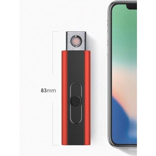 Portable Mini Rechargeable Lighter Personalized Double-sided Cigarette Usb Cigarette Heating Wire Lighter Smoking Accessories