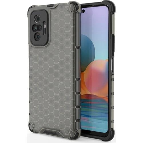 For Xiaomi Redmi Note 10 5G NFC Shockproof Case for Redmi Note 10 Pro Armor Hybrid Drop Protective Transparent Hard Phone Cover