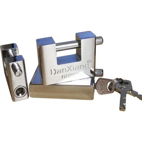 Stainless Steel Burglar Padlock Security Safety Lock Antique Horizontal Opening