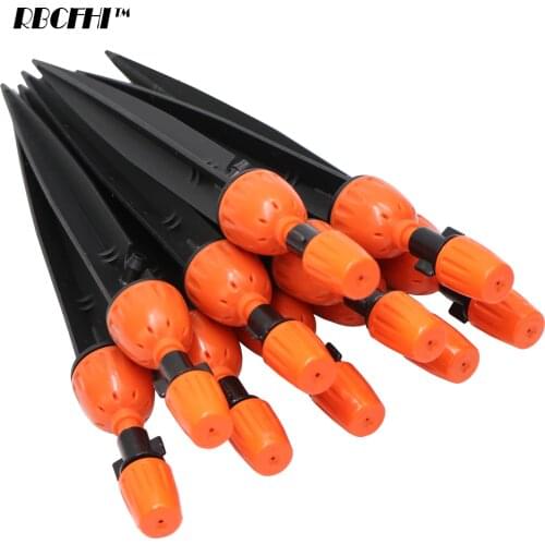 RBCFHI Adjustable Micro Spray 360 Degree Water Flow Irrigation Drippers 2in1 Dripper for Drip Watering Nozzle Sprinklers