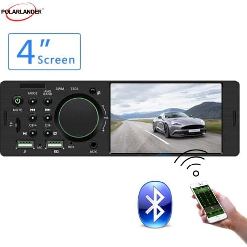 RCA 2 channels Audio Output Dual USB ports TF/AUX/FM Bluetooth 4.1" MP5 12V High Power Stereo System 1 Din Car Radio Handsfree