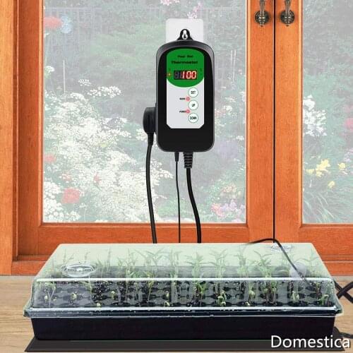 Temperature And Humidity Control Regulator Instrument Digital Sensor Heating Pad Crawler Controller For Seed Germination Garden