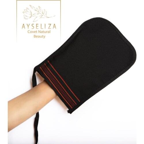 Stylish Black Thick Mitt Korean Exfoliating Body Scrub Towel Shower Bath Gloves Washcolth Remove Dead Skin Spa Bathroom Kese