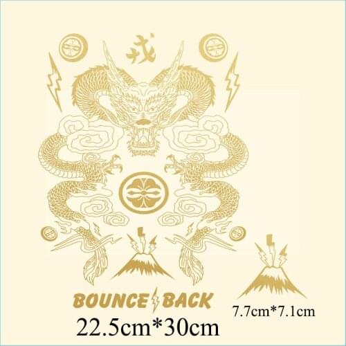 Dragon Patches Thermal Stickers on Clothes Iron-on Transfers for Clothing Thermoadhesive Patch Diy Heat Applique for T Shirt