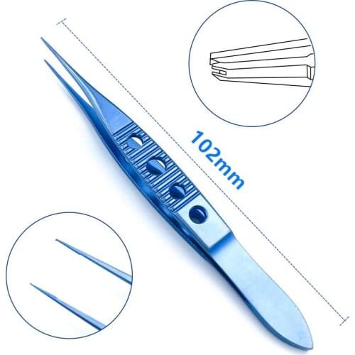 Titanium Straight Toothed Forcep 102mm Dental Forcep ophthalmic surgical instruments