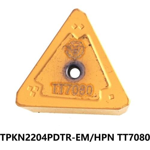 TPKN TPKN2204PDTR-EM TT7080 2204PDTR-HPN 2204PDTR-EM Original Carbide Inserts Lathe Cutter Tools CNC Blade