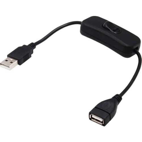 USB male to female extension cord with switch 5V universal driving recorder power control line
